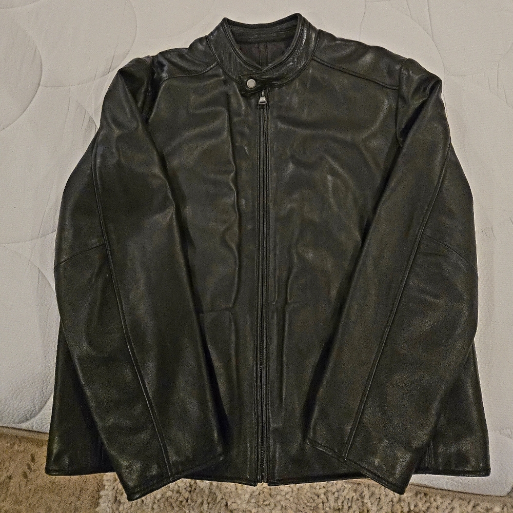 LEATHER Motorcycle Jacket XL